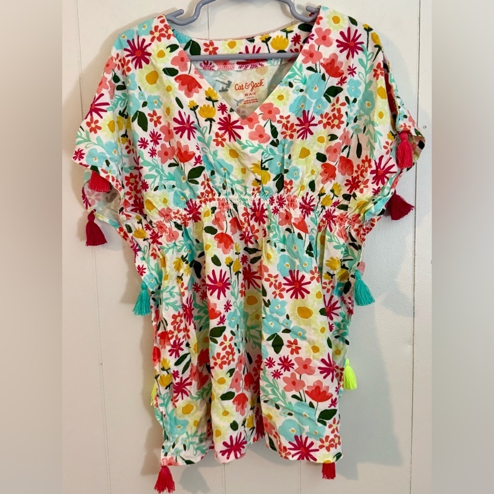 CAT & JACK Girls Swim Suit Cover Up Size XS 4/5